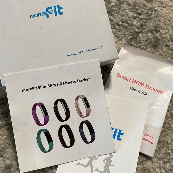 Morefit smart HRM bracelet Blue with extra band - Picture 2 of 6